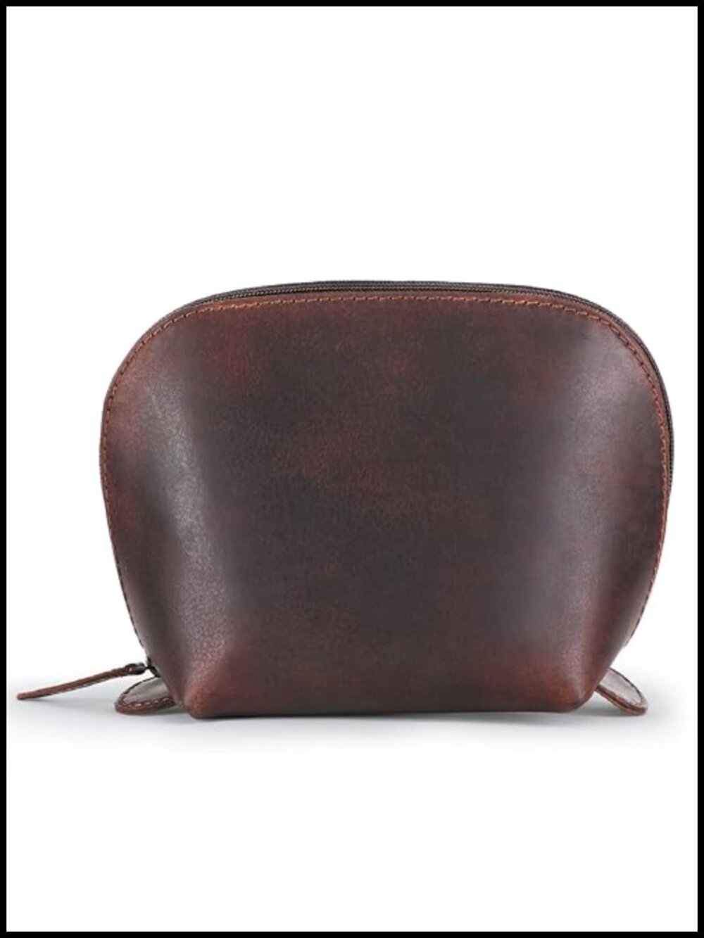 Genuine Leather Toiletry Bag Organizer Dopp Kit with YKK Zipper